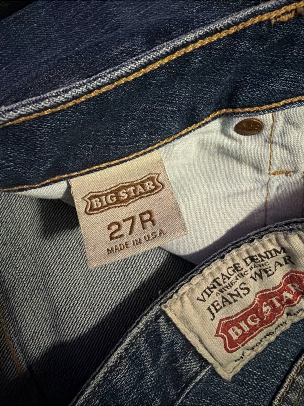 BIG STAR Vintage Y2K Low Rise Honey Flare Jeans Size 27 NWT Medium Wash - Picture 12 of 14